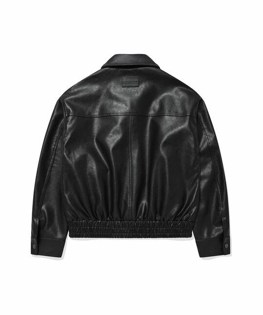 WOMEN'S LEATHER BLOUSON JACKET