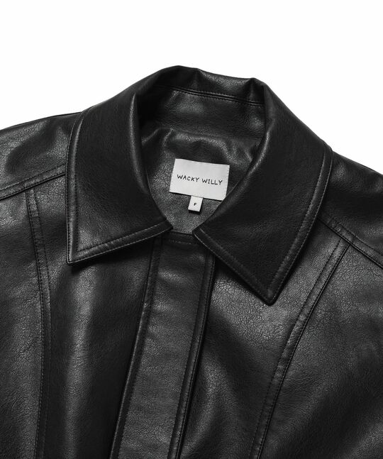 WOMEN'S LEATHER BLOUSON JACKET