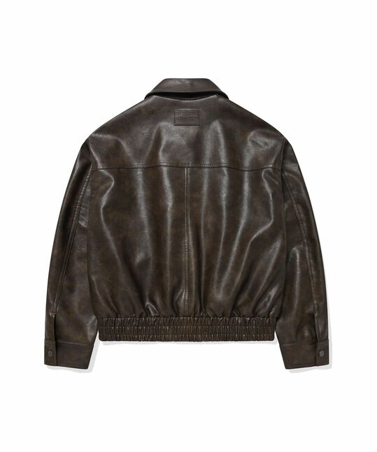 WOMEN'S LEATHER BLOUSON JACKET