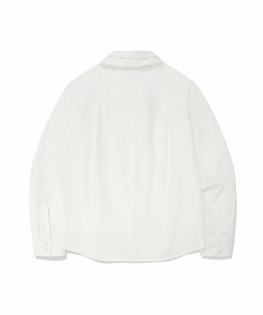 ROUND COLLAR SOLID SHIRT