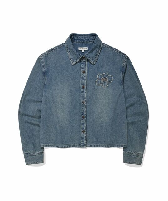 DENIM LONG SLEEVE SHIRT
