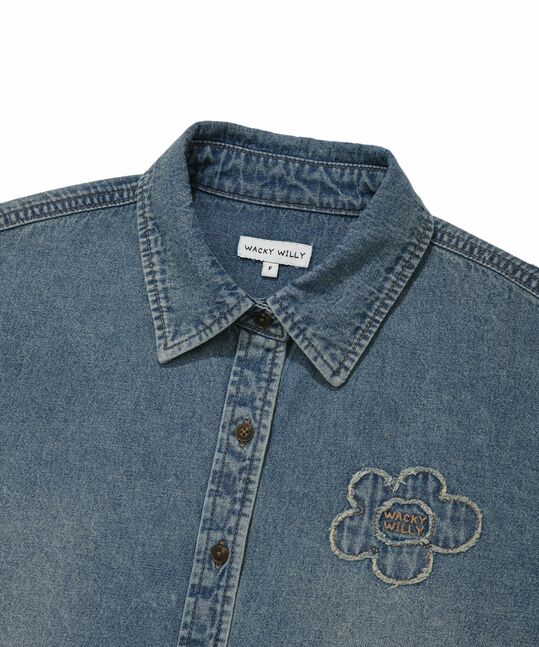 DENIM LONG SLEEVE SHIRT