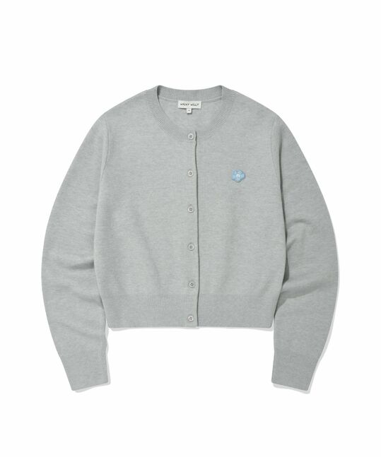 WOMEN'S BASIC ROUND NECK CARDIGAN