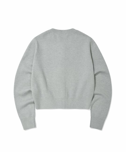 WOMEN'S BASIC ROUND NECK CARDIGAN