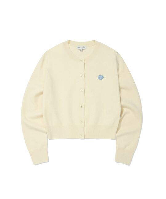 WOMEN'S BASIC ROUND NECK CARDIGAN