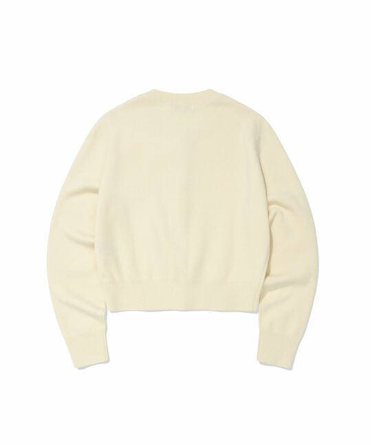 WOMEN'S BASIC ROUND NECK CARDIGAN