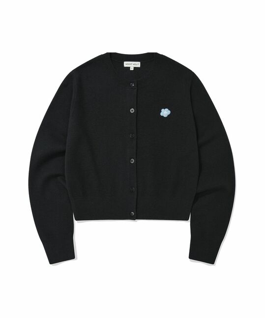 WOMEN'S BASIC ROUND NECK CARDIGAN