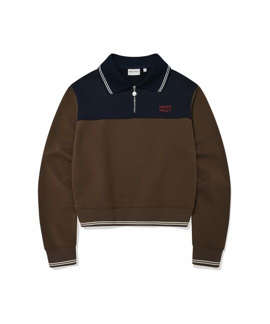 COLLAR HALF-ZIP UP