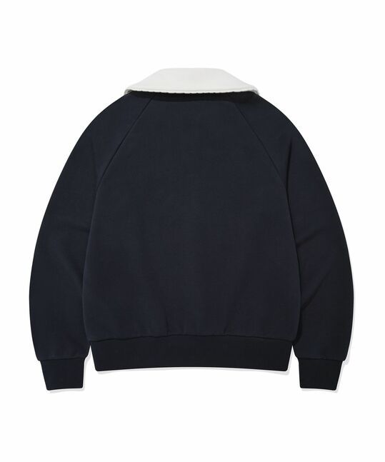 ROUND COLLAR HALF-ZIP UP (SET UP)