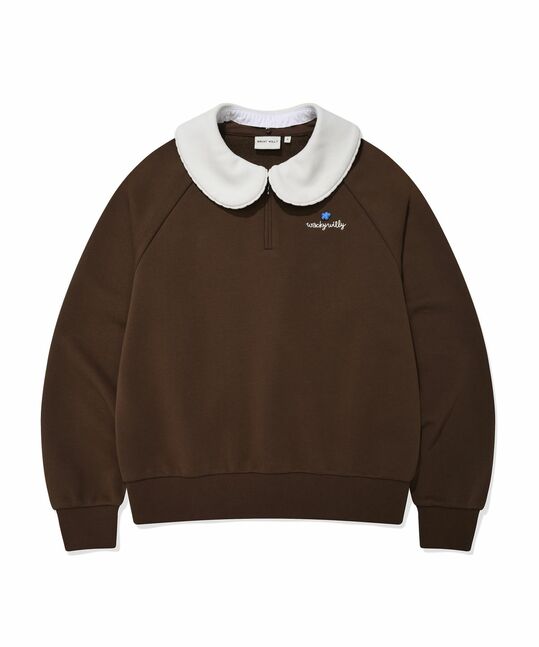 ROUND COLLAR HALF-ZIP UP (SET UP)