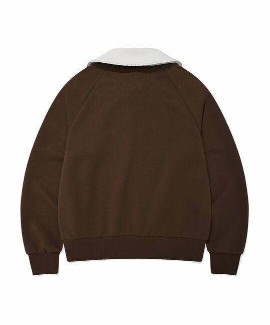 ROUND COLLAR HALF-ZIP UP (SET UP)