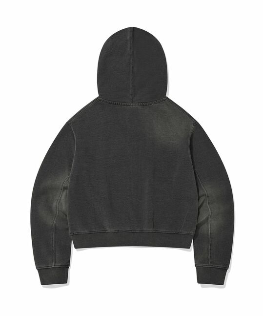 JERSEY DENIM HOOD ZIP-UP - SET UP