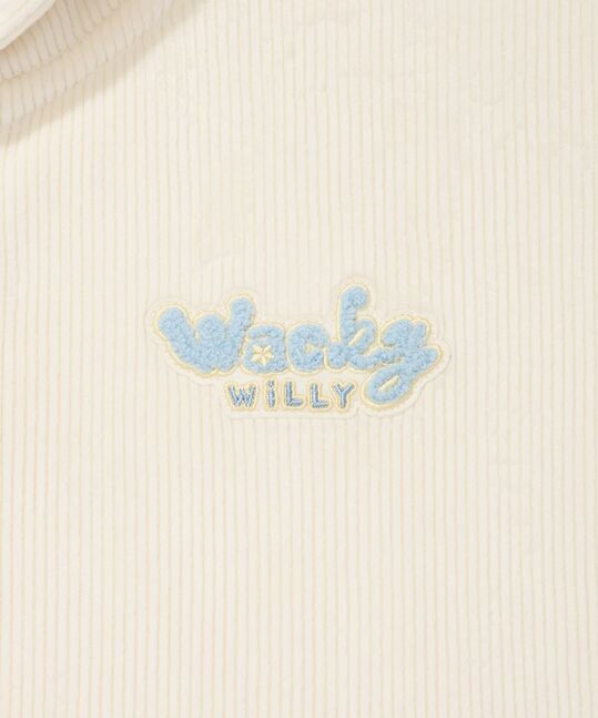 JERSEY CORDUROY HOOD ZIP-UP - SET UP