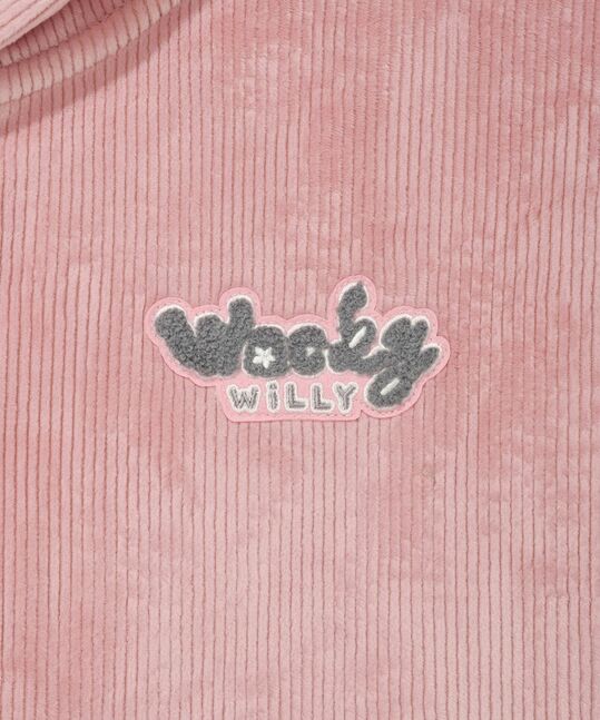 JERSEY CORDUROY HOOD ZIP-UP - SET UP