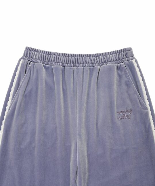 VELVET SEMI-WIDE FIT PANTS (SET UP)