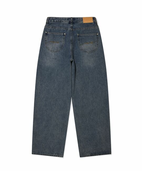 SEMI-WIDE DENIM PANTS