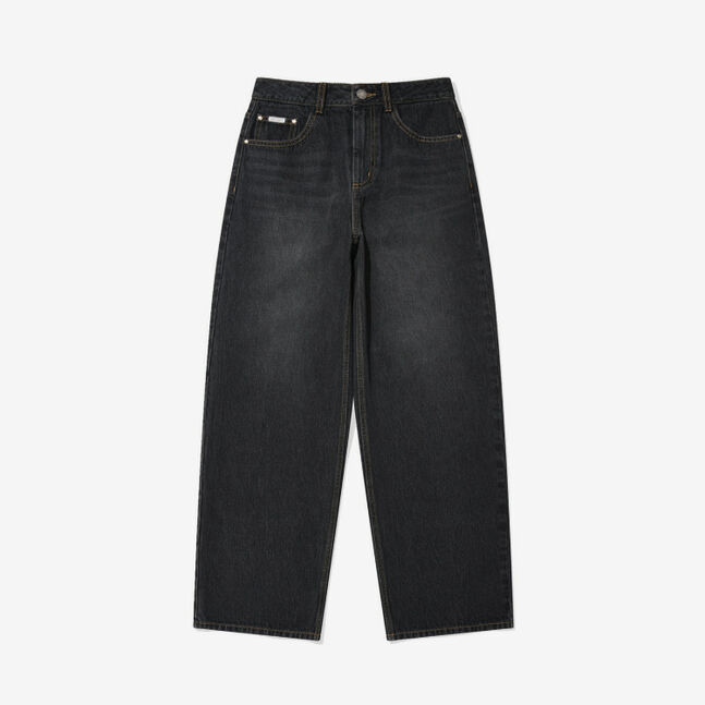 SEMI-WIDE DENIM PANTS