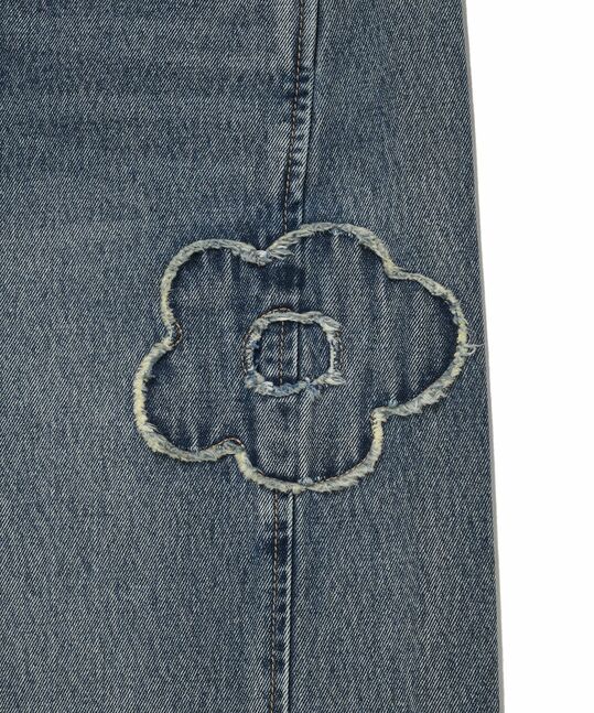CURVED FIT DENIM PANTS