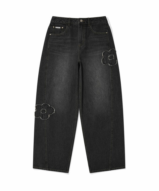 CURVED FIT DENIM PANTS