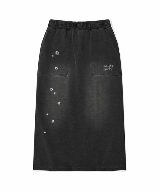 JERSEY DENIM SKIRT - SET UP