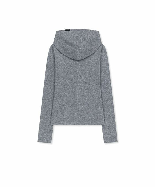 DOUBLE LAYER BUTTON HOOD TOP