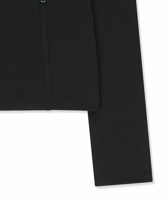 DOUBLE LAYER BUTTON HOOD TOP