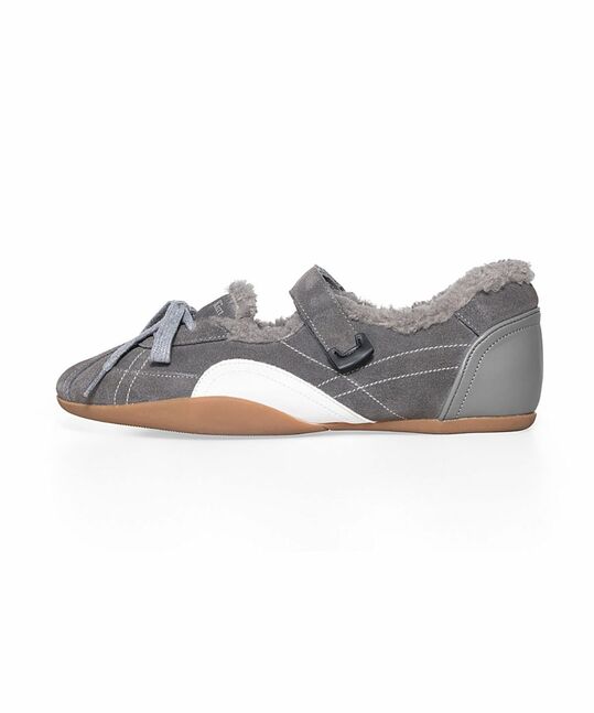 SPORTY SHEARLING MARY JANE SNEAKERS