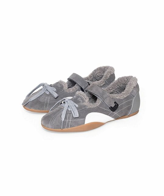 SPORTY SHEARLING MARY JANE SNEAKERS