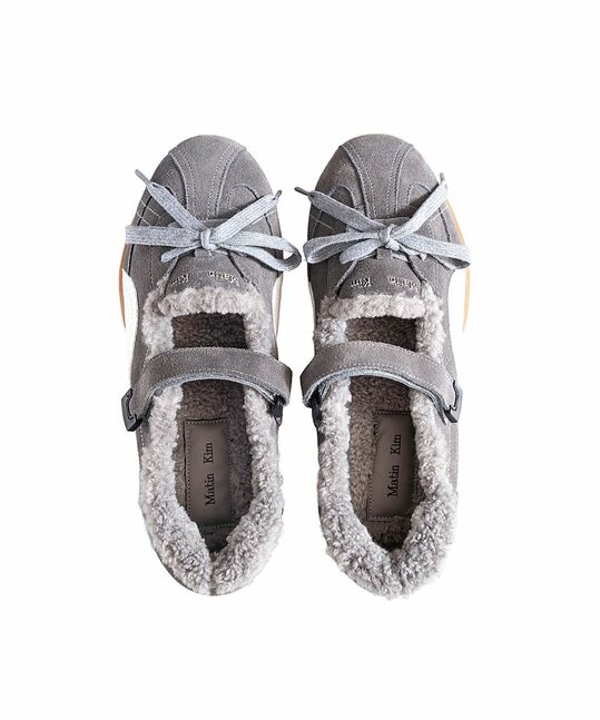 SPORTY SHEARLING MARY JANE SNEAKERS