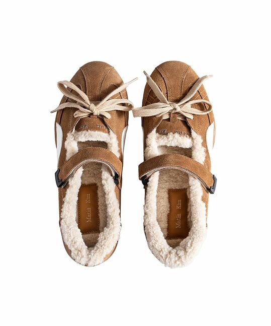 SPORTY SHEARLING MARY JANE SNEAKERS