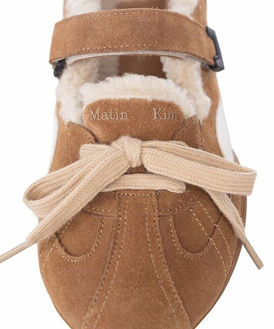 SPORTY SHEARLING MARY JANE SNEAKERS