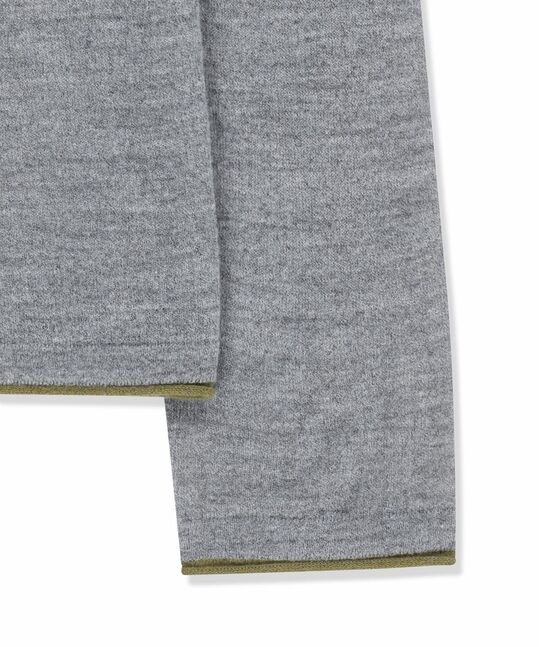 MATIN SLEEVE GRAPHIC SHEER KNIT PULLOVER