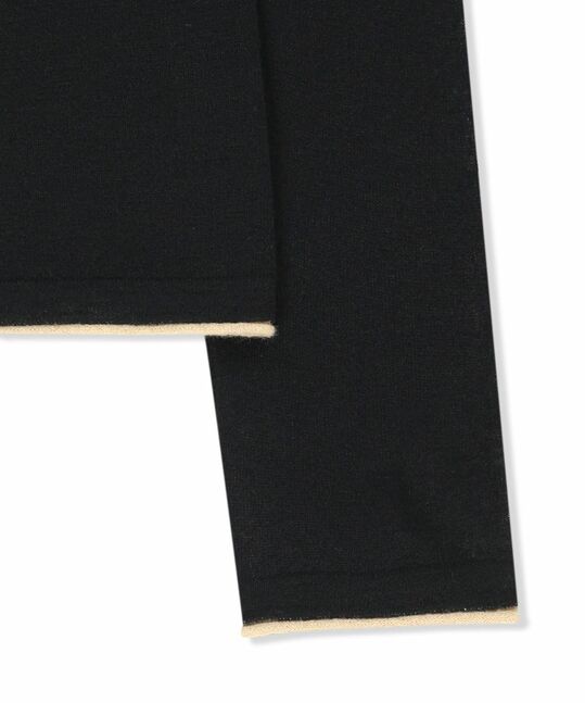 MATIN SLEEVE GRAPHIC SHEER KNIT PULLOVER