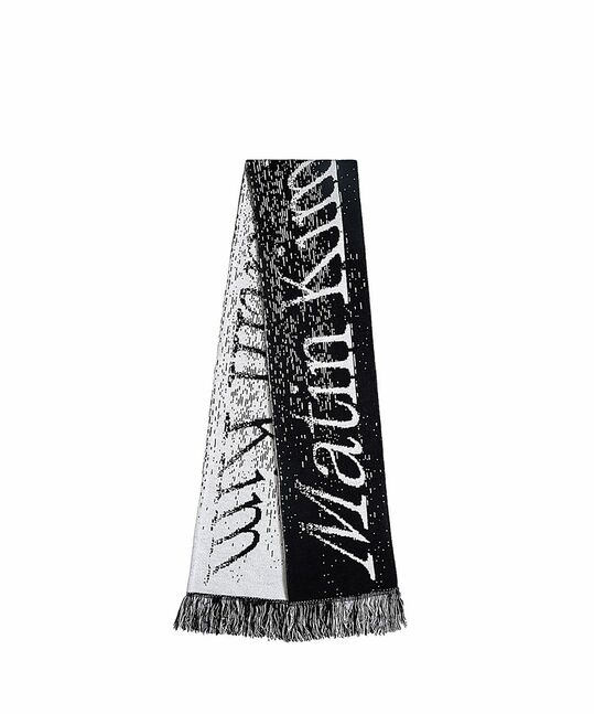 CONTRAST LOGO JACQUARD MUFFLER