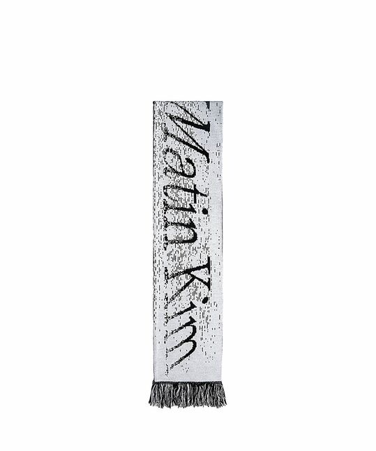 CONTRAST LOGO JACQUARD MUFFLER