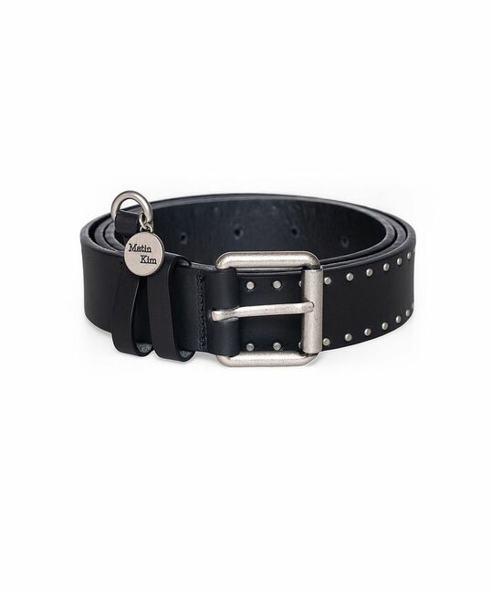 MINI DOT STUD LEATHER BELT