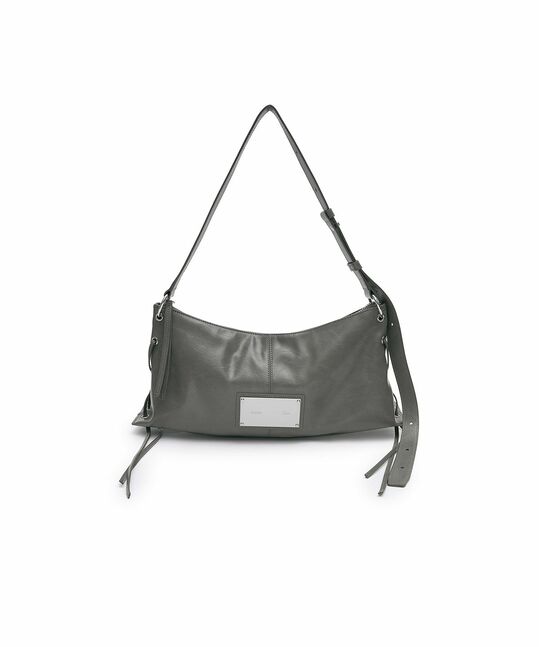EYELET SHIRRING SHOULDER BAG