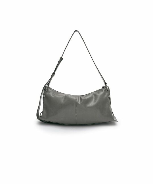 EYELET SHIRRING SHOULDER BAG