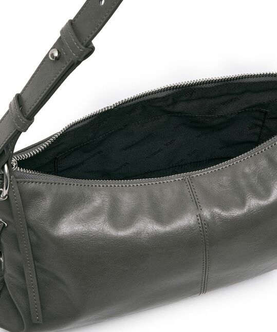EYELET SHIRRING SHOULDER BAG