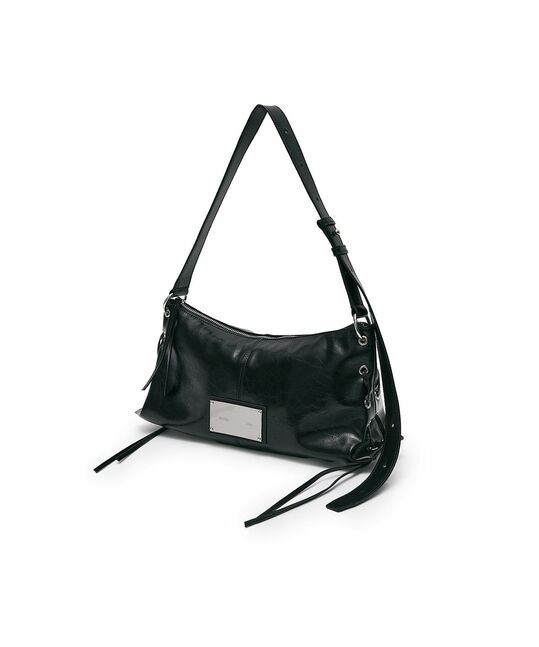 EYELET SHIRRING SHOULDER BAG