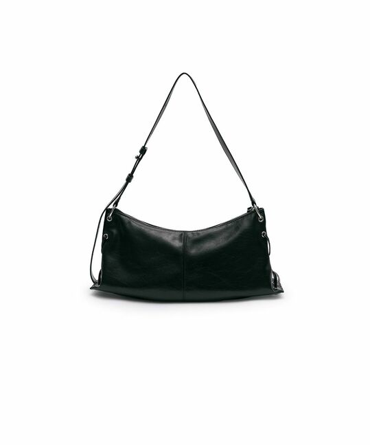 EYELET SHIRRING SHOULDER BAG
