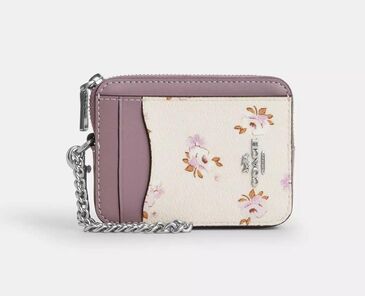 Coach zip card case 
