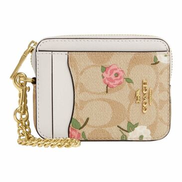 Coach zip card case 