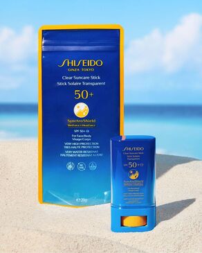 Shiseido SPF50+ тунгалаг нарны түрхдэг стик 