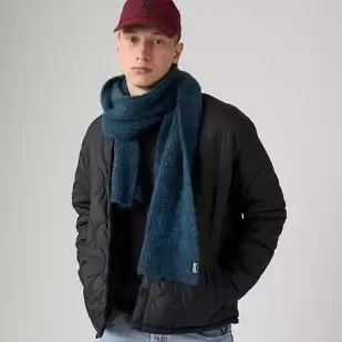 SUNSET SCARF NAVY BLAZER