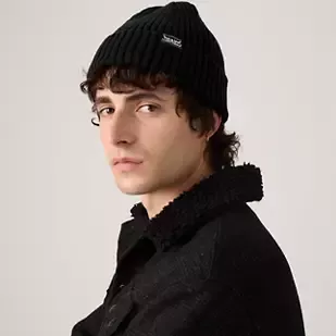SUNSET BEANIE ANTHRACITE NIGHT COTTON