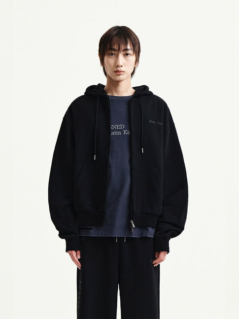 BACK LOGO ESSENTIAL HOODY ZIP UP