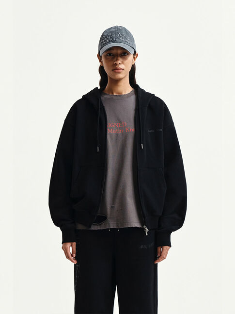 BACK LOGO ESSENTIAL HOODY ZIP UP