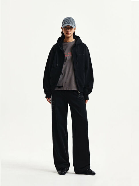 BACK LOGO ESSENTIAL HOODY ZIP UP