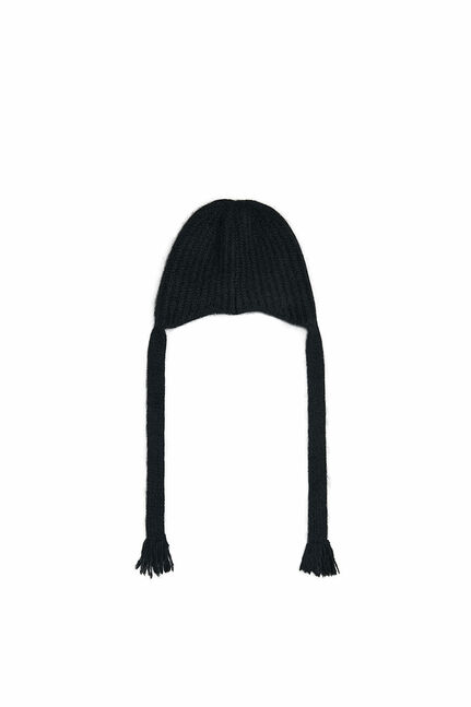 TASSEL TIE KNIT BEANIE
